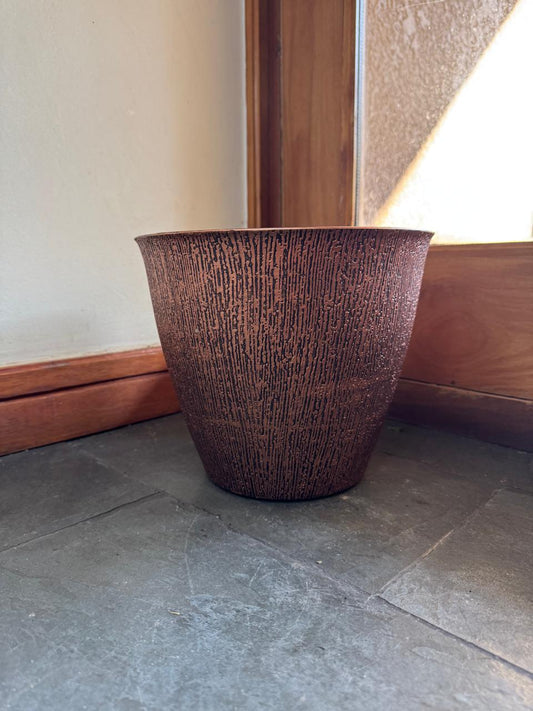 Macetero Plastico Bronce
